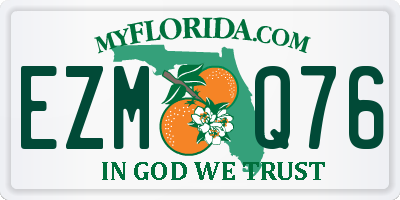 FL license plate EZMQ76