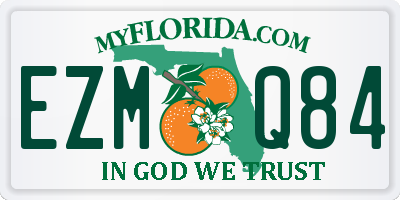 FL license plate EZMQ84