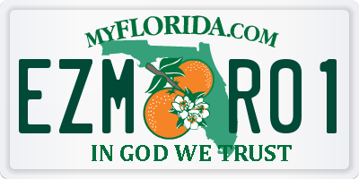 FL license plate EZMR01