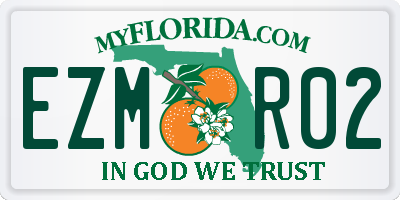 FL license plate EZMR02