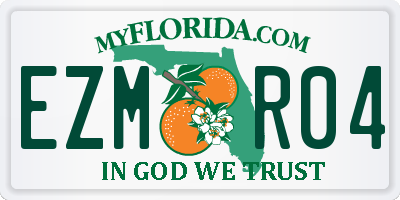 FL license plate EZMR04