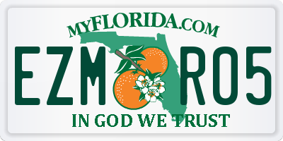 FL license plate EZMR05