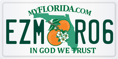 FL license plate EZMR06