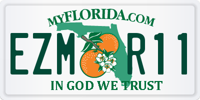 FL license plate EZMR11