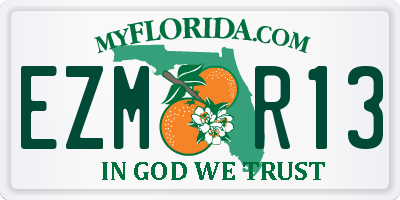 FL license plate EZMR13