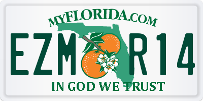 FL license plate EZMR14