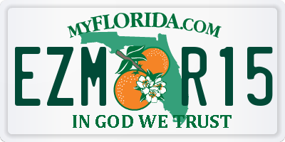 FL license plate EZMR15