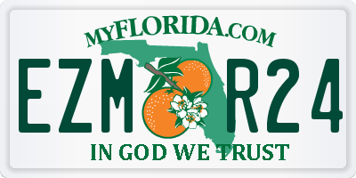 FL license plate EZMR24