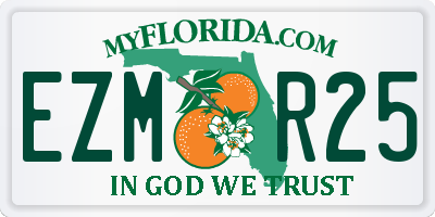 FL license plate EZMR25