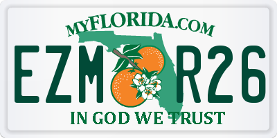 FL license plate EZMR26