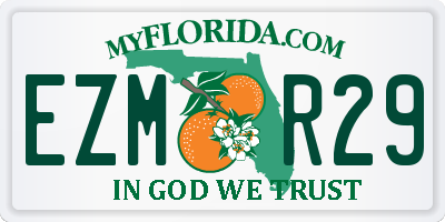 FL license plate EZMR29