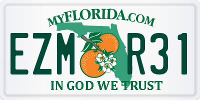 FL license plate EZMR31