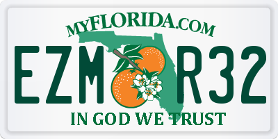 FL license plate EZMR32