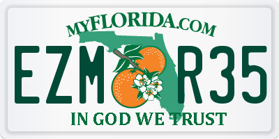 FL license plate EZMR35