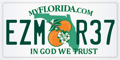 FL license plate EZMR37