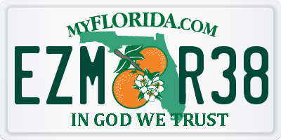 FL license plate EZMR38