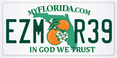 FL license plate EZMR39