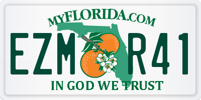 FL license plate EZMR41