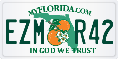 FL license plate EZMR42