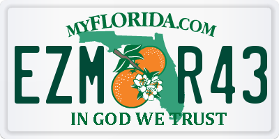 FL license plate EZMR43