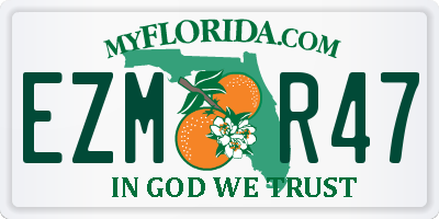 FL license plate EZMR47