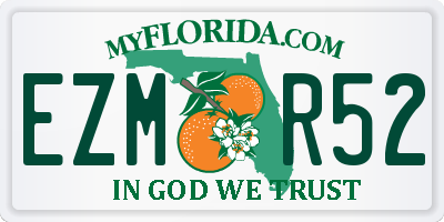 FL license plate EZMR52