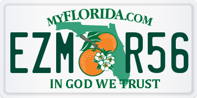 FL license plate EZMR56