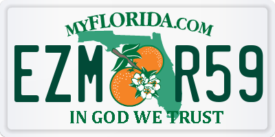 FL license plate EZMR59