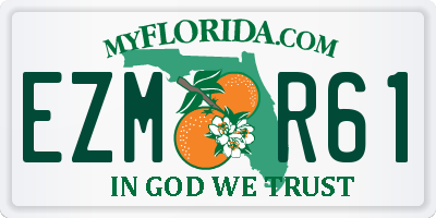 FL license plate EZMR61