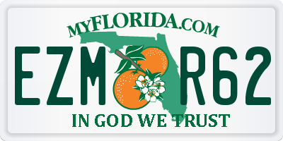 FL license plate EZMR62