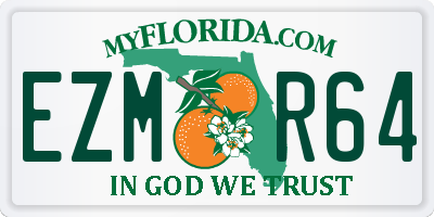 FL license plate EZMR64