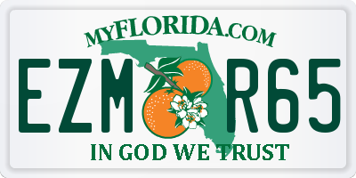 FL license plate EZMR65