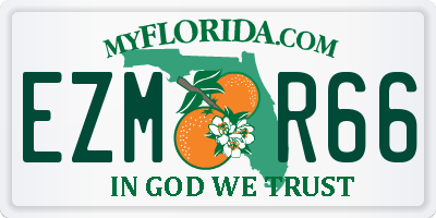 FL license plate EZMR66