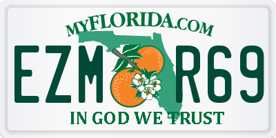 FL license plate EZMR69