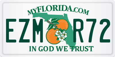 FL license plate EZMR72