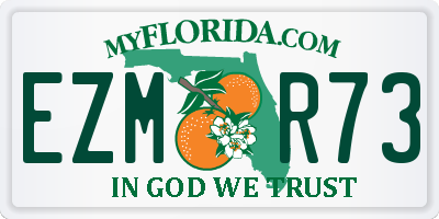 FL license plate EZMR73