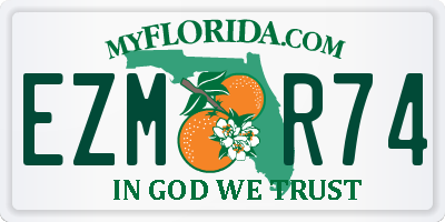 FL license plate EZMR74