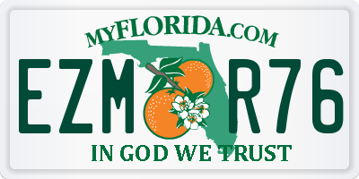 FL license plate EZMR76