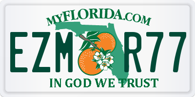 FL license plate EZMR77