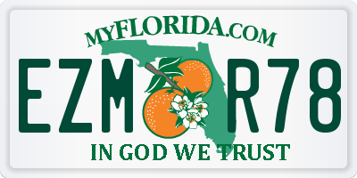 FL license plate EZMR78