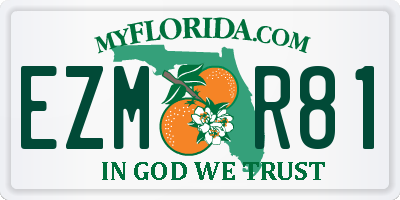 FL license plate EZMR81