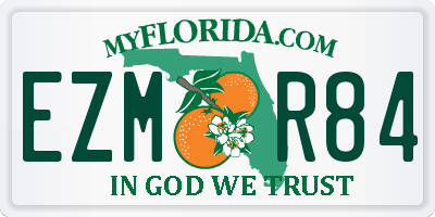 FL license plate EZMR84