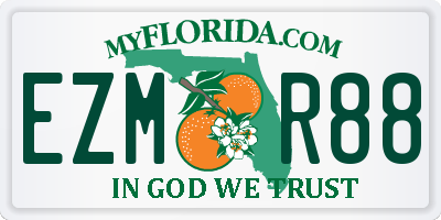 FL license plate EZMR88