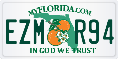 FL license plate EZMR94