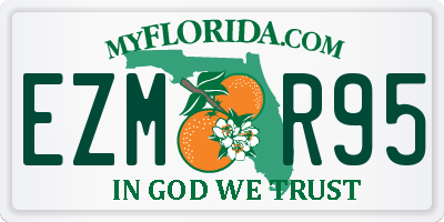 FL license plate EZMR95