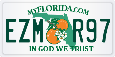 FL license plate EZMR97