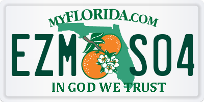 FL license plate EZMS04