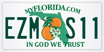 FL license plate EZMS11