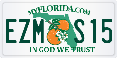 FL license plate EZMS15