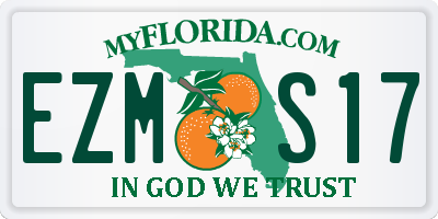 FL license plate EZMS17